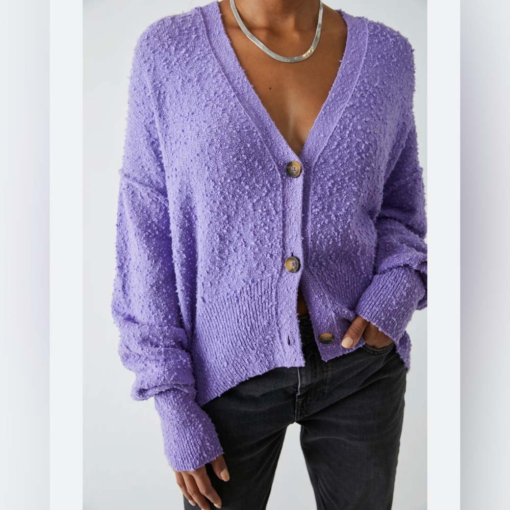 Free People Found My Friend Cardi Purple